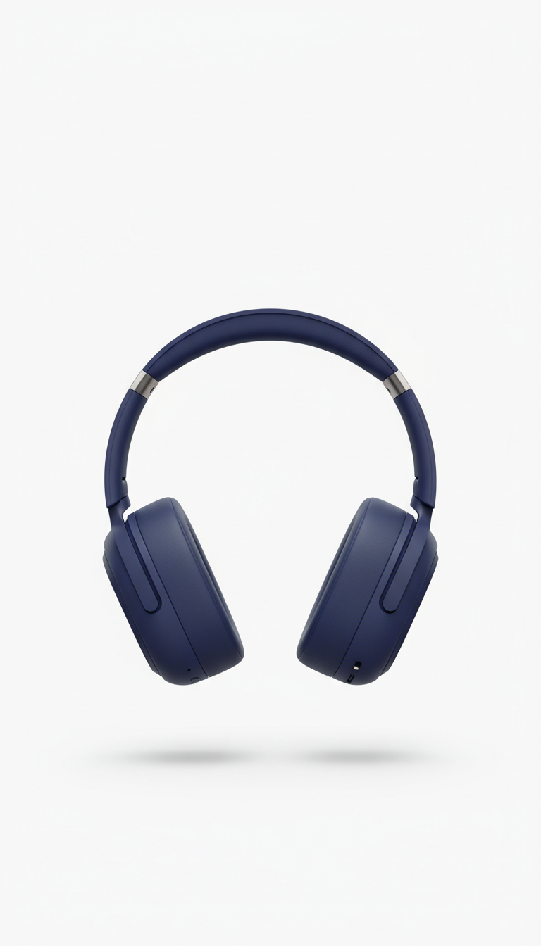 Wireless Headphones in Deep Indigo